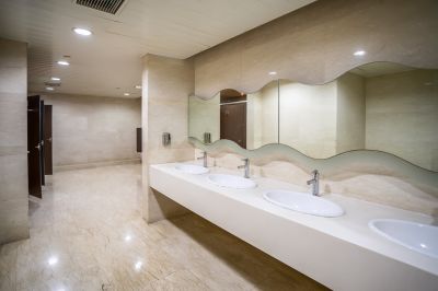 Spacious Bathroom with Smart Features